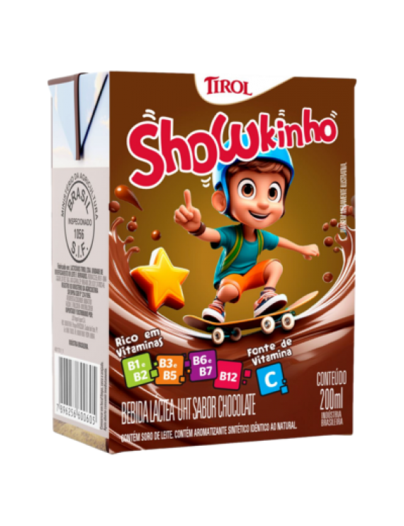BEBIDA LACTEA UHT CHOCO SHOWKINHO 200 ML