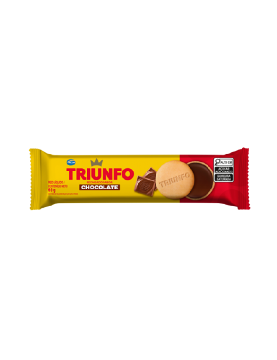 BISC TRIUNFO RECH CHOCOLATE 48X69G