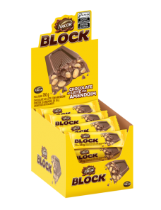 TABLETE ARCOR BLOCK AMENDOIM 20X38GR