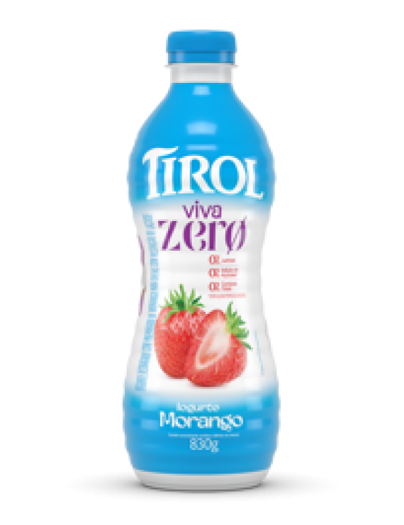 IOGURTE VIVA ZERO GARRAFA 830GR MORANGO
