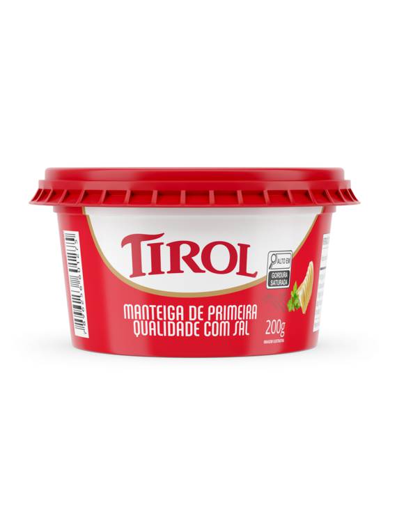 MANTEIGA EXTRA COM SAL TIROL 200G