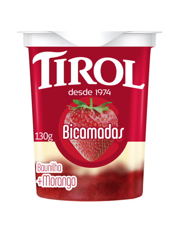 IOGURTE BI CAMADA C/GELEIA DE MORANGO 130GR