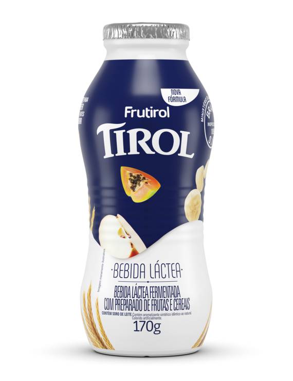 BEBIDA LACTEA GARRAFA FRUTAS E CEREAIS 170 GR