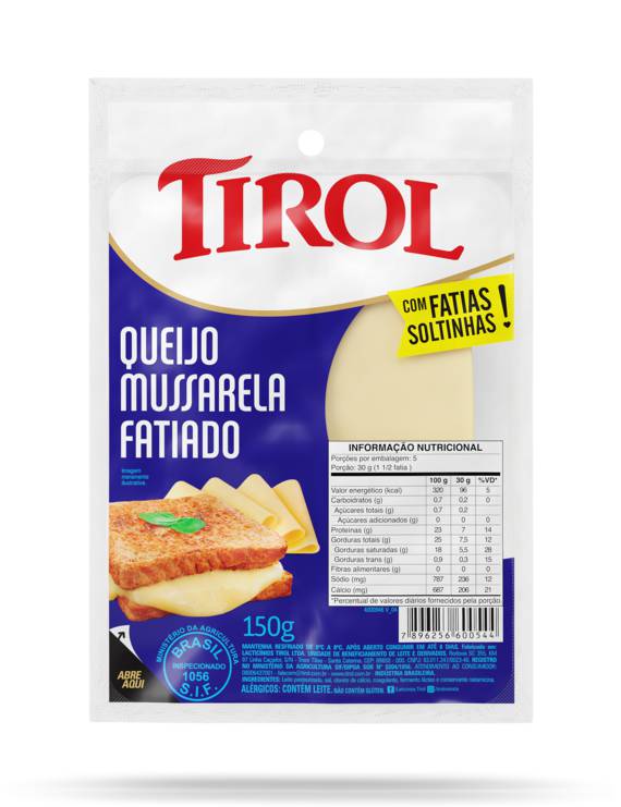 QUEIJO MUSSARELA FATIADO 150 GR ATM