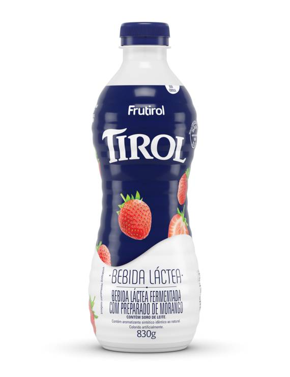 BEBIDA LACTEA GARRAFA MORANGO 830 GR