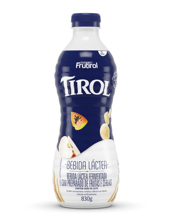 BEBIDA LACTEA GARRAFA FRUTAS E CEREAIS 830 GR