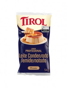 LEITE CONDENSADO SEMI DESNATADO TIROL BAG 5 KG