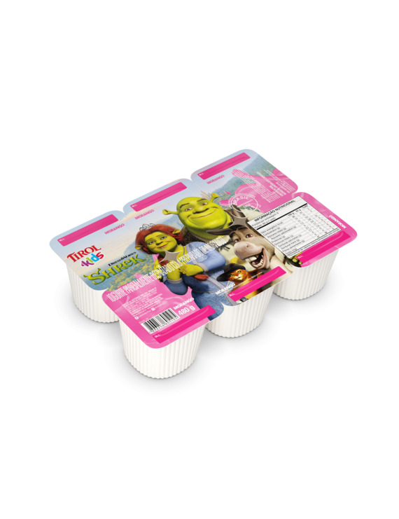 IOGURTE MORANGO BANDEJA 480G SHREK