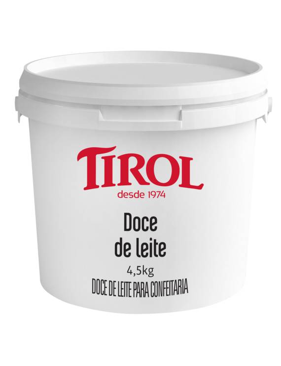 DOCE DE LEITE EM PASTA TIROL BALDE 4,5 KG