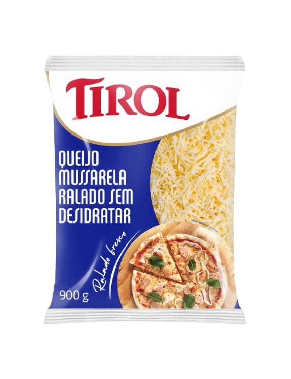 QUEIJO MUSSARELA RALADO FRESCO TIROL 900 G