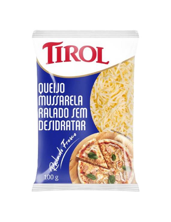 QUEIJO MUSSARELA RALADO FRESCO TIROL 100 G