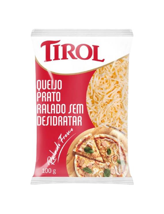 QUEIJO PRATO RALADO FRESCO TIROL 100 G