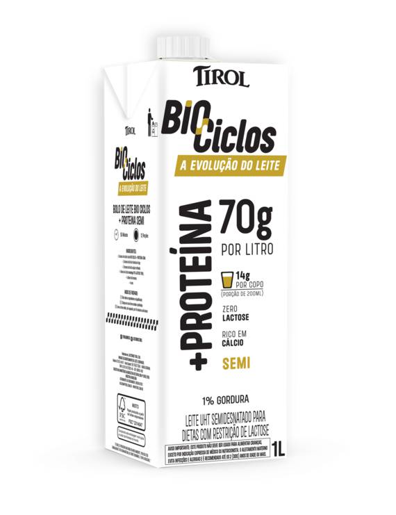 LEITE UHT SEMI ZERO BIOCICLOS PROTEIN  1 L