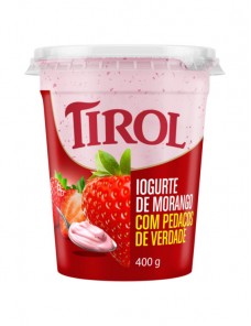 IOGURTE PT C/ PEDAÇO FRUTA MORANGO 400GR