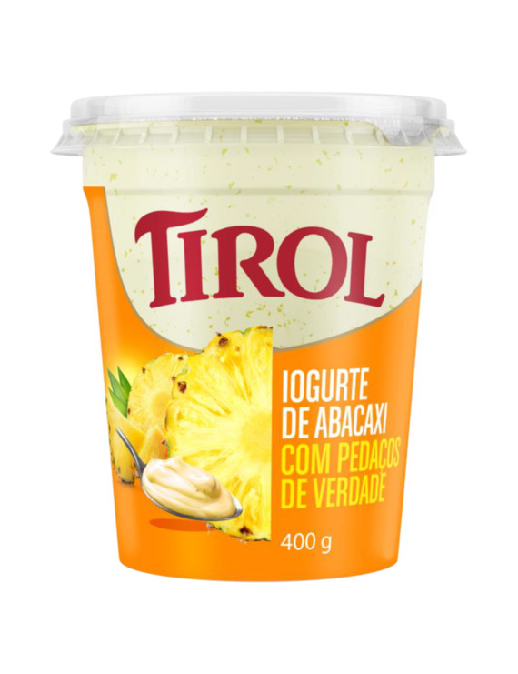 IOGURTE PT C/ PEDAÇO FRUTA ABACAXI 400GR
