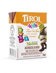 BEBIDA LACTEA UHT CHOC. 0% LACTOSE 200ML SHREK