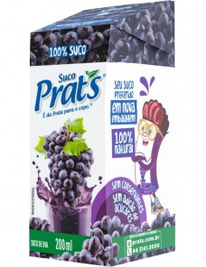 SUCO PRATS UVA INTEGRAL CX 200ML