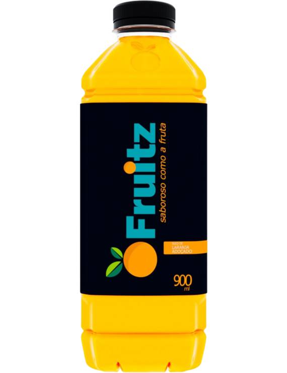 SUCO DE LARANJA ADOÇADO FRUITZ PET 900 ML