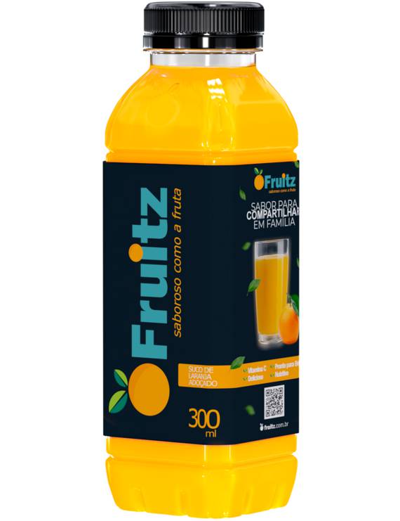 SUCO DE LARANJA ADOÇADO FRUITZ PET 300 ML