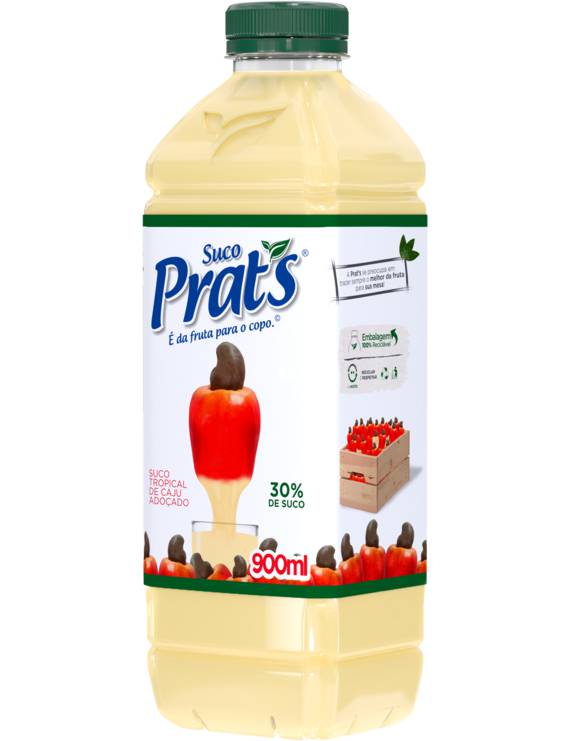 SUCO DE CAJU ADOÇADO PRATS PET 900 ML