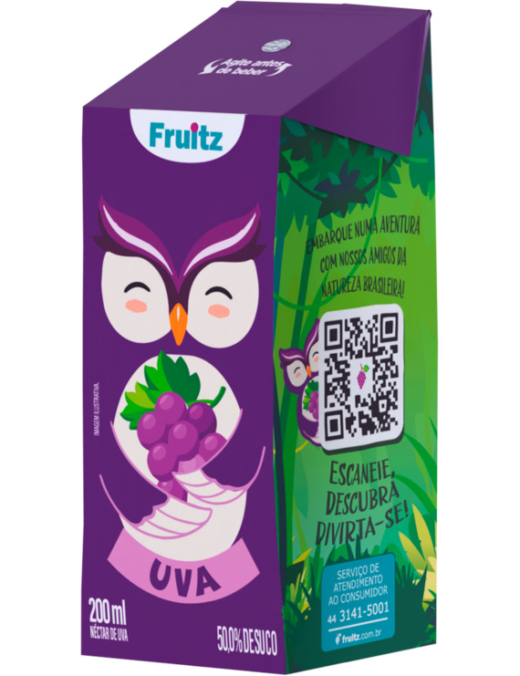 SUCO NECTAR DE UVA FRUITZ CX 200ML