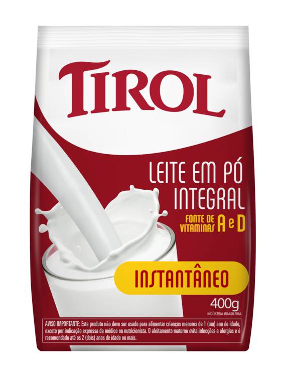LEITE EM PÓ INTEG INSTANTANEO 400 GR