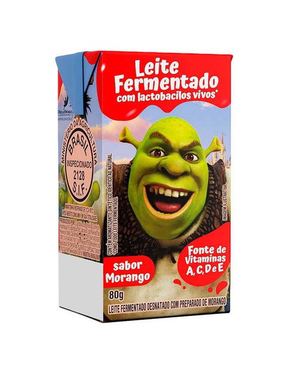 LEITE FERMENTADO BATAVO SABOR MORANGO 6X80 G 