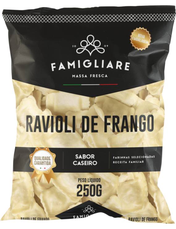 RAVIOLI DE FRANGO FAMIGLIARE - 250 G