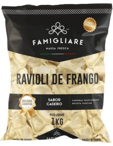 RAVIOLI DE FRANGO FAMIGLIARE - 1 KG