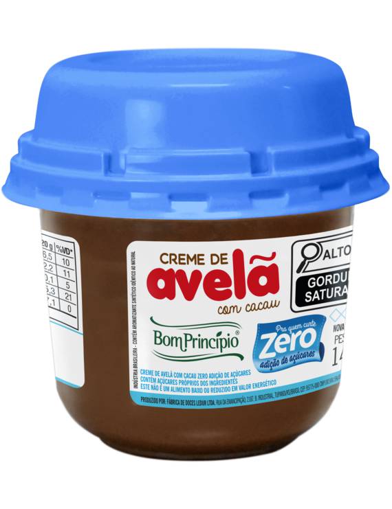 CREME DE AVELA C/ CACAU - ZERO ACUCAR 140G BP