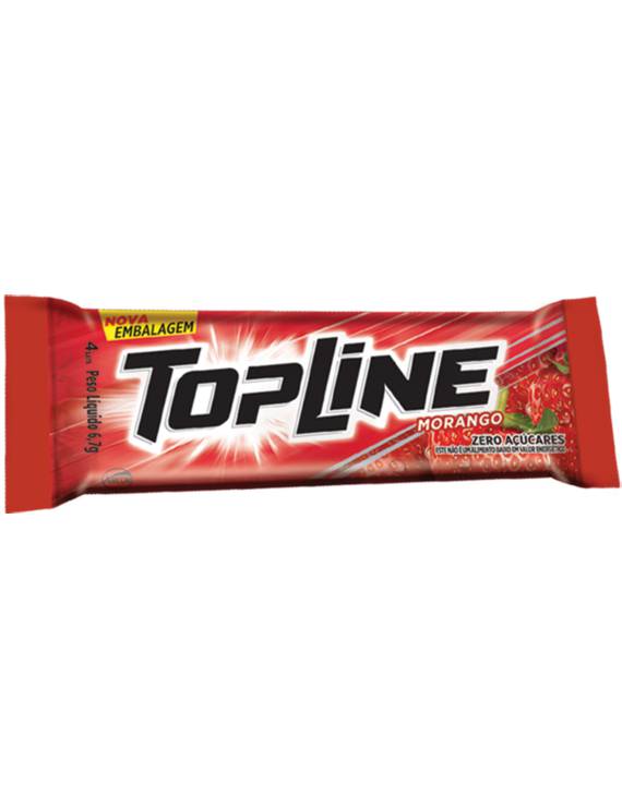 CHICLE TOP LINE MORANGO 20X6,7 GR