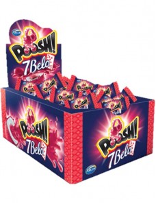 CHICLE POOSH 7 BELO FRAMBOESA 200GR