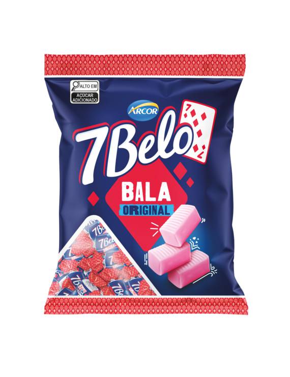 BALA 7 BELO PCT FRAMBOESA 500GR