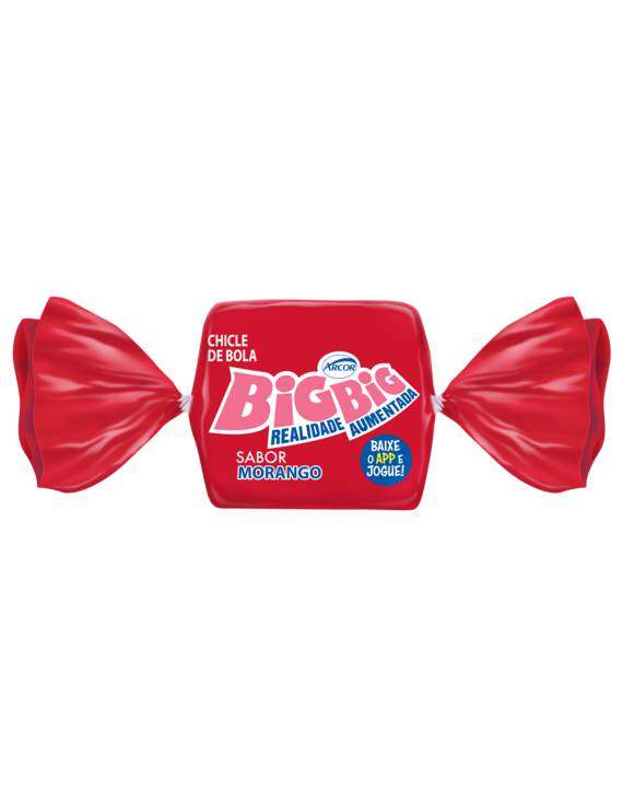 CHICLE BIG BIG MORANGO 315GR