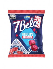 PIRULITO 7 BELO PCT FRAMBOESA 500GR