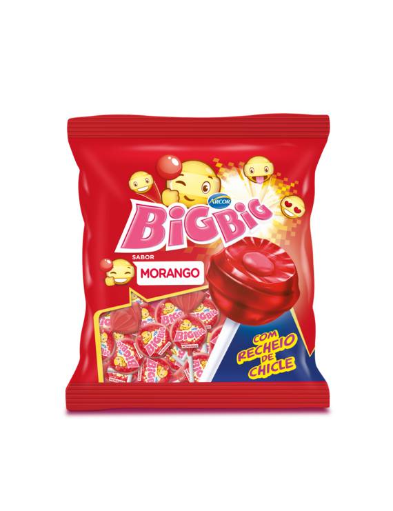 PIRULITO BIG BIG PCT MORANGO 500GR