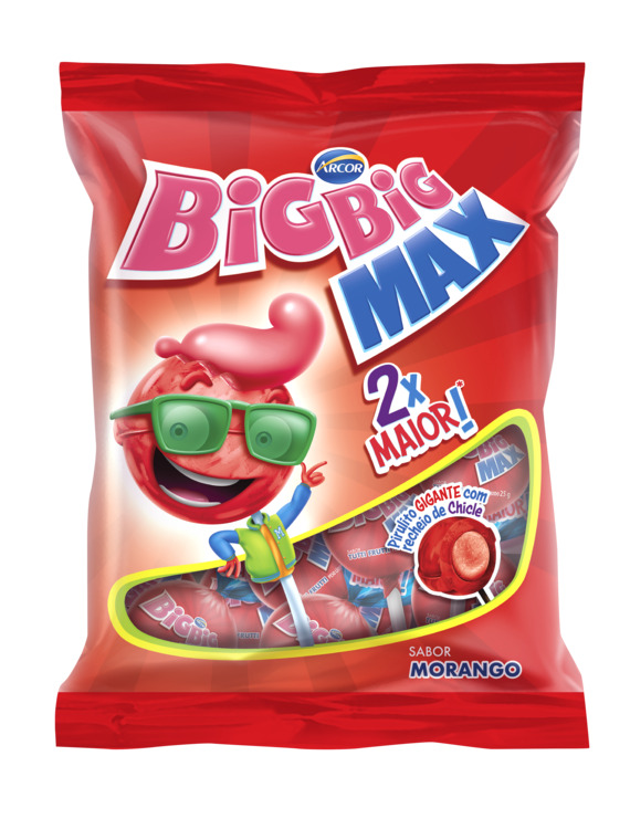 PIRULITO MAX BIG BIG PCT MORANGO 600GR