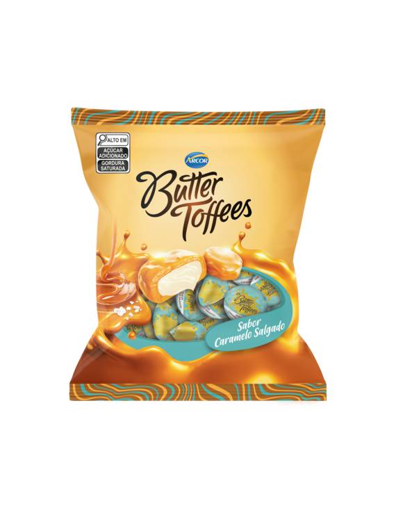 BALA BUTTER TOF PCT CARAMELO SALGADO 500GR