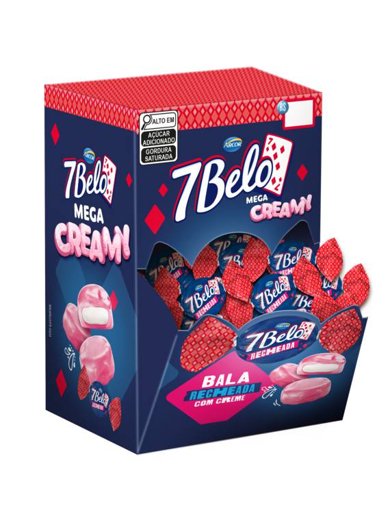 BALA 7BELO RECH FRAMBOESA DSP 400G