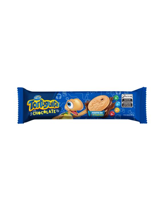 BISC TORTUGUITA FLOW RECH CHOCO 86G