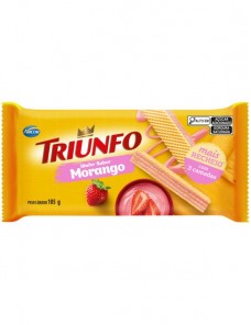 BISC TRIUNFO WAFER MORANGO 105GR