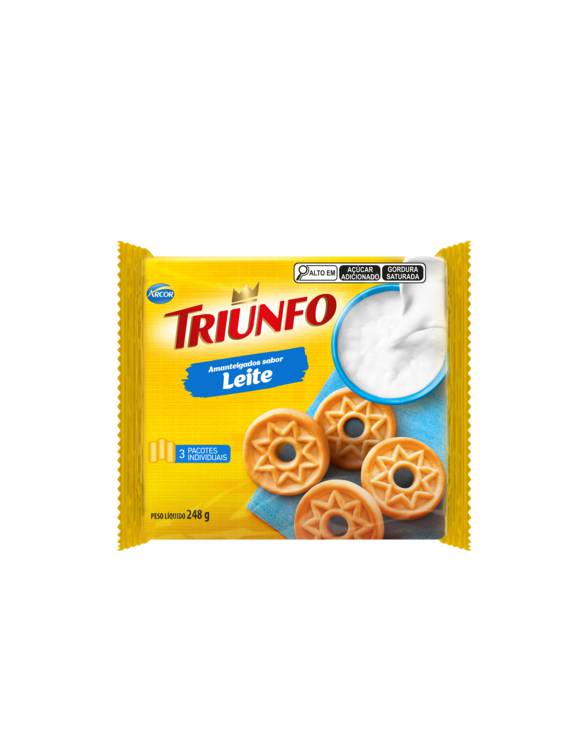 BISC TRIUNFO AMANT LEITE 248GR
