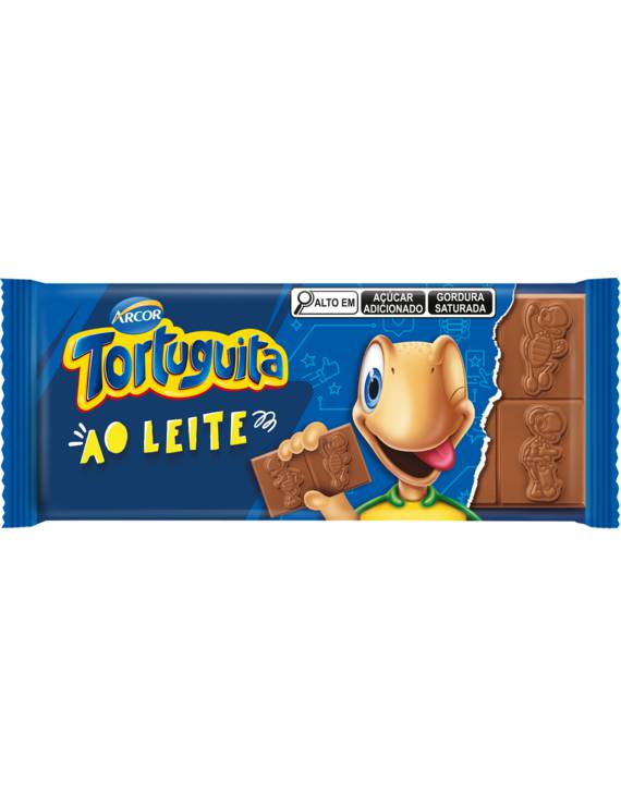 TABLETE TORTUGUITA MAIS LEITE 80GR