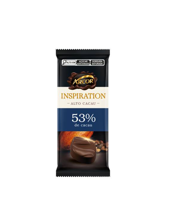 TABLETE INSPIRATION AMARGO 53% 12X80GR