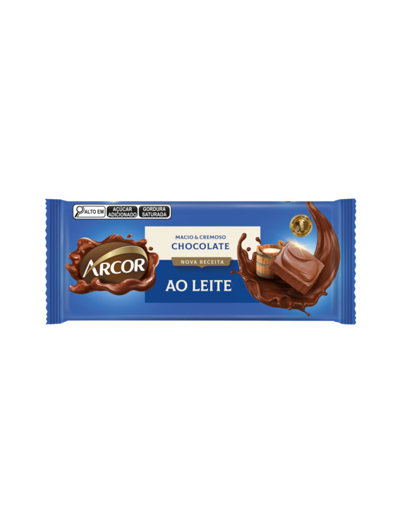 TABLETE ARCOR AO LEITE  12X80GR