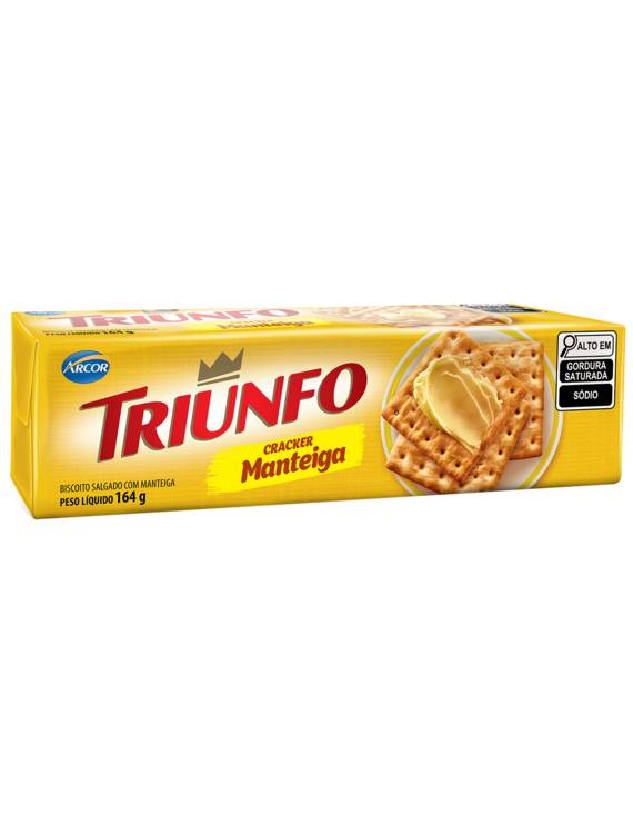 BISC TRIUNFO CRACKER MANTEIGA 164GR