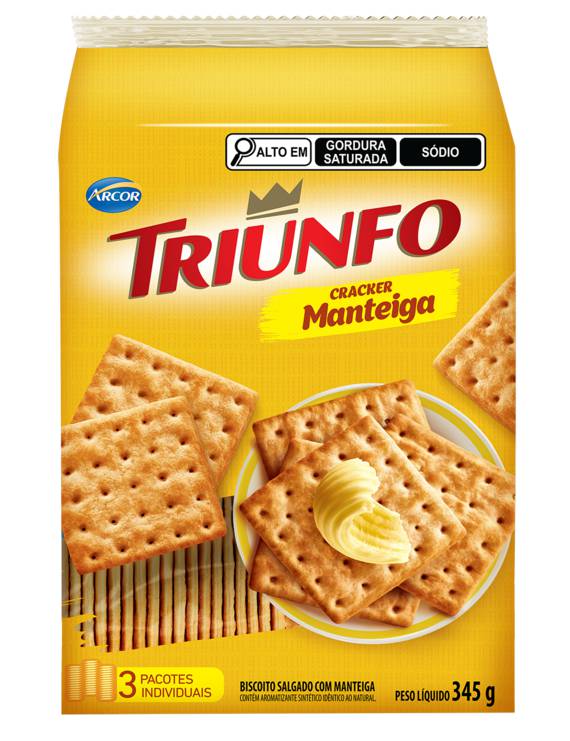 BISC TRIUNFO MULT CRACKER MANTEIGA 345GR