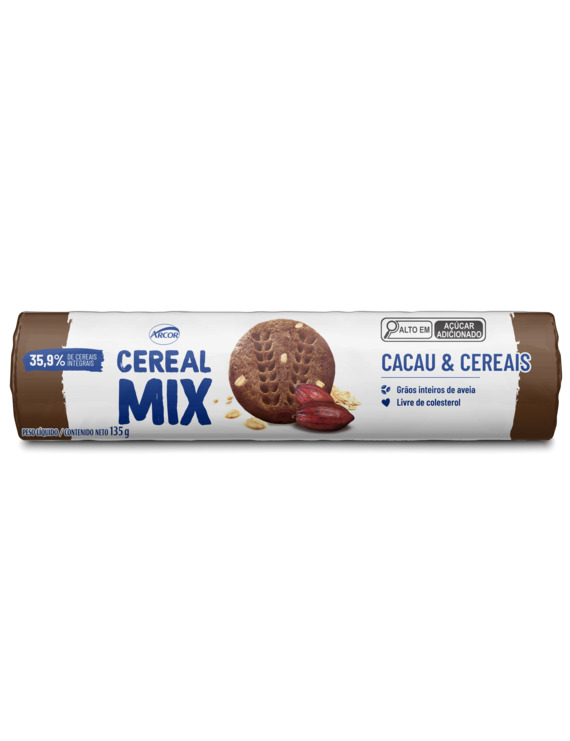 BISC TRIUNFO CR MIX CACAU E CEREAIS 135GR