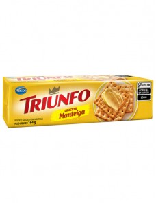 BISC TRIUNFO CREAM CRACKER MANTEIGA 164G
