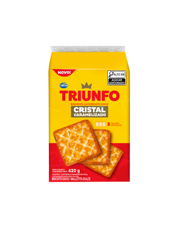 BISC CRISTAL CARAMELIZADO TRIUNFO 420GR